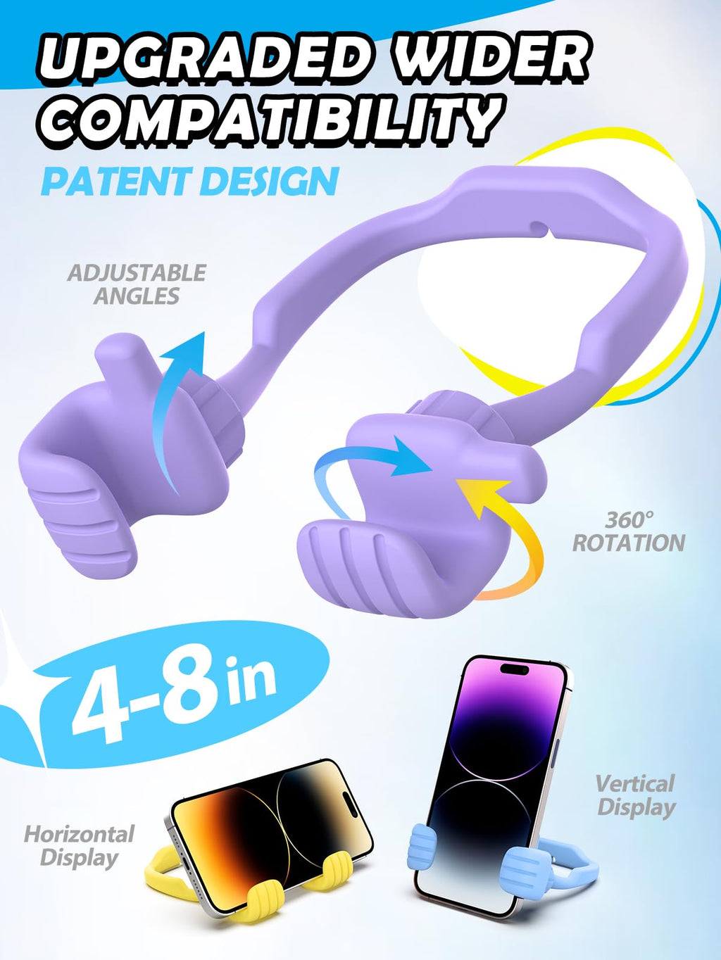 Stocking Stuffers for Teens Girls Boys Kids: Gifts for Men Women Thumbs Up Lazy Cellphone Holder for Desk Funny Christmas Ideas Gifts for Adults Teenager Mom Husband Friends Stuff Who Have Everything