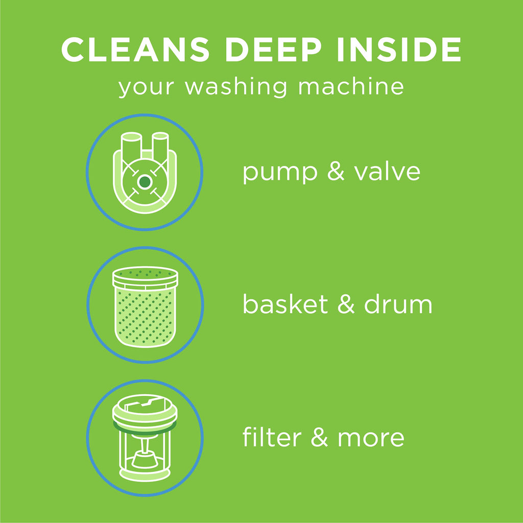 Affresh Washing Machine Cleaner, Cleans Front Load and Top Load Washers, Including HE, 5 Tablets
