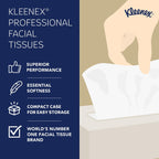 Kleenex® Professional Facial Tissues, Bulk (03076), 2-Ply, White, Flat Facial Tissue Boxes for Business, Convenience Case (125 Tissues/Box, 12 Boxes/Case, 1,500 Tissues/Case)