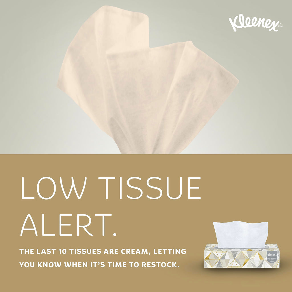 Kleenex® Professional Facial Tissues, Bulk (03076), 2-Ply, White, Flat Facial Tissue Boxes for Business, Convenience Case (125 Tissues/Box, 12 Boxes/Case, 1,500 Tissues/Case)