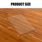 Kuyal Clear Chair Mat, Hard Floor Use, 48" x 30" Transparent Office Home Floor Protector mat Chairmats (30" X 48" Rectangle)