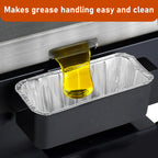 Whaleme 100 Pack Grease Cup Liners Compatible with Blackstone Griddle 5017 - Griddle Accessories, Disposable Grill Grease Tray, Aluminum Foil Drip Pan Grease Catcher Cup Liner for 17, 22, 28, 36 Inch