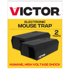 Victor Humane Mouse Traps Indoor for Home - M250BSR-2 - No Touch Electric Mouse Traps for Home, Pack of 2