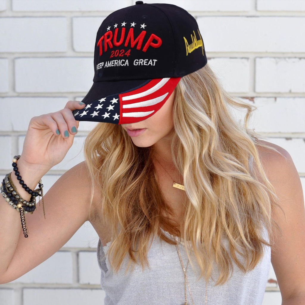 RYAN MCX Trump 2024 Hat MAGA Hat Keep America Great Hat Trump Merchandise Embroidered Adjustable Baseball Cap