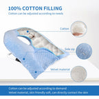 Beatvive Face Down Pillow for Sleeping, Prone Pillow for Vitrectomy or Retinal Surgery, Adjustable Height Prone Face Down Sleep, Retina Lying Eye Surgery Recovery (Dot-Light Blue)