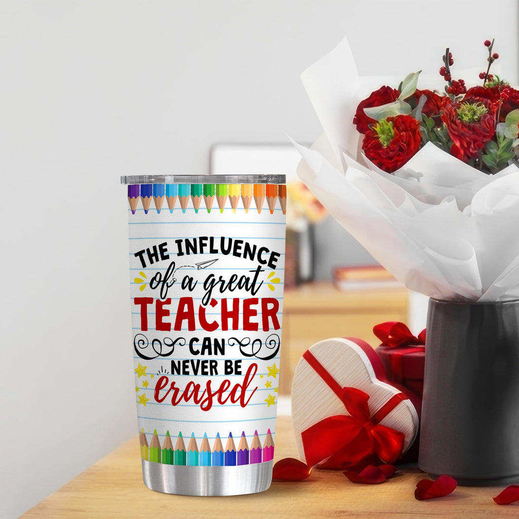 TEEZWONDER Teachers Day Gifts For Her, Him, Appreciation, Thank You Gifts From Students, Teacher Graduation Gifts, Christmas, Valentines Day, Birthday Gifts For Teacher, 20oz Stainless Steel Tumbler