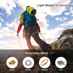 Dmyond Metal Detector Pinpointer, Professional Waterproof Handheld Pin Pointer Wand, Search Treasure Pinpointing Finder Probe with 9V Battery for Adults, Kids - Black