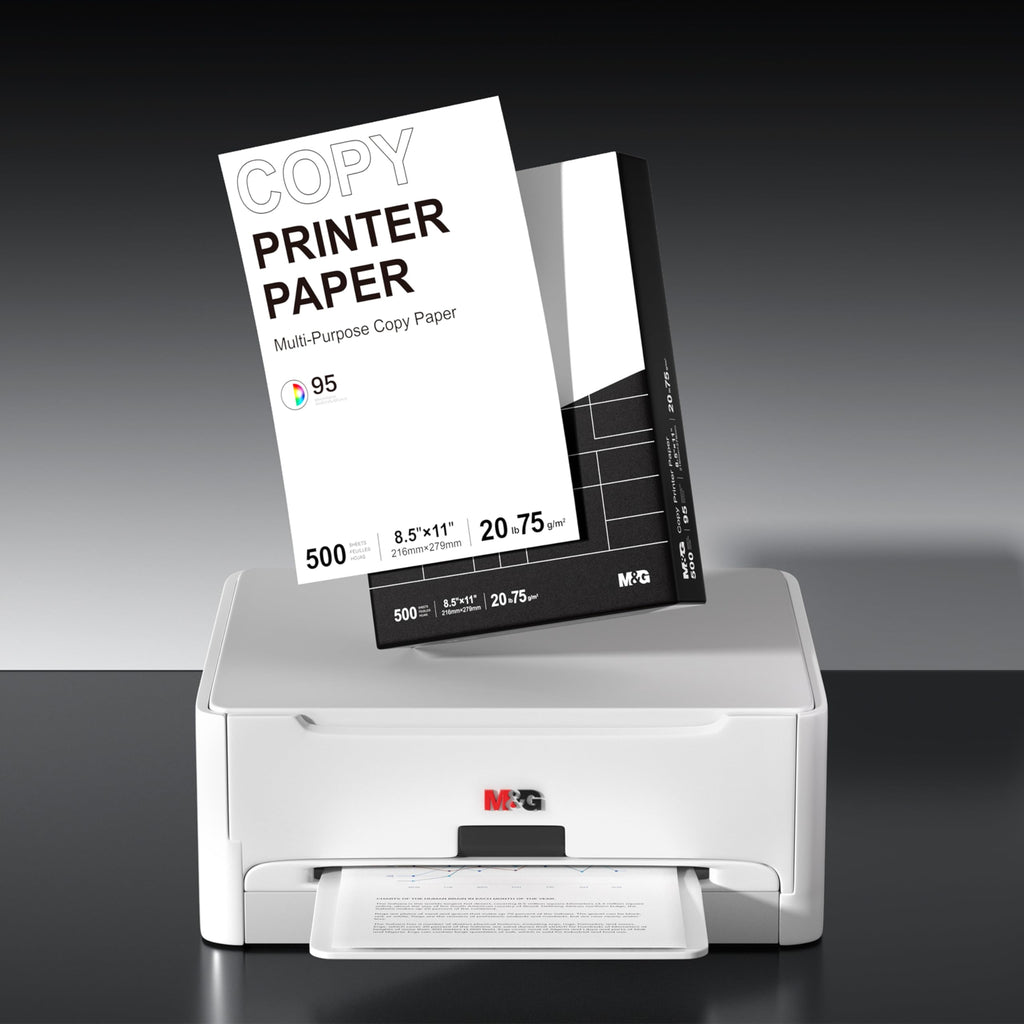 Multipurpose Copy Printer Paper, 8.5 x 11, 20lb, 1 Ream (500 Sheets), 95 Bright, White