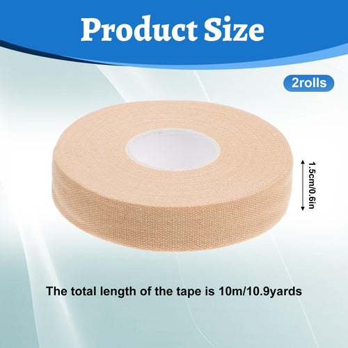 2 Rolls Finger Tape, Extra Strong Adhesive 0.6-Inch x 32-feet Athletic Tape for Fingers, Hands, & Toes, Rock Climbing Tape, Skin-Friendly Sports Tape for Outdoor Sports Climbing Football (Skin Color)