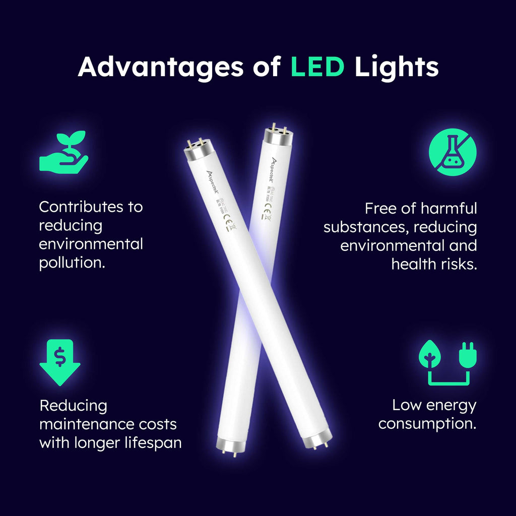 ASPECTEK Electric Indoor Bug Zapper 10W,Upgraded UV-LED Light Lamp with a Long Life Span,Insect Killer for Mosquitos,Flies,Moths,LED Mosquito Zapper for Indoor Use