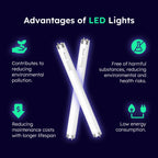 ASPECTEK Electric Indoor Bug Zapper 10W,Upgraded UV-LED Light Lamp with a Long Life Span,Insect Killer for Mosquitos,Flies,Moths,LED Mosquito Zapper for Indoor Use