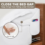 Selectico King Size Bed Wedge Pillow for Headboard, Mattress Wedge Gap Filler for Better Sleep Height, Triangle Pillow Wedge Filling 0-5" Headboard Gap, Wedge Pillow for King Bed Headboard(76"x10"x6")