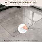 Warmstar Clear Office Chair Mat for Hardwood Floors, 36"x48" Plastic Floor Mat Heavy Duty Rolling Mat for Desk Chairs, No Curling, Suitable for Wood & Tile Floors in Office & Home