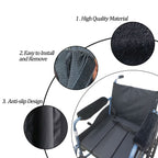 easy-you Pair Wheelchair armrest Covers (Black) Armrest Cushion Pad for Wheelchair Soft Wheelchair Accessories, 100 Count