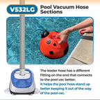 ANTOBLE V532LG Pool Vacuum Leader Hose Pool Cleaner Hose Replacement for Hayward Navigator, Pool Vac Ultra, Aqua Bug, Poolverneugen & More