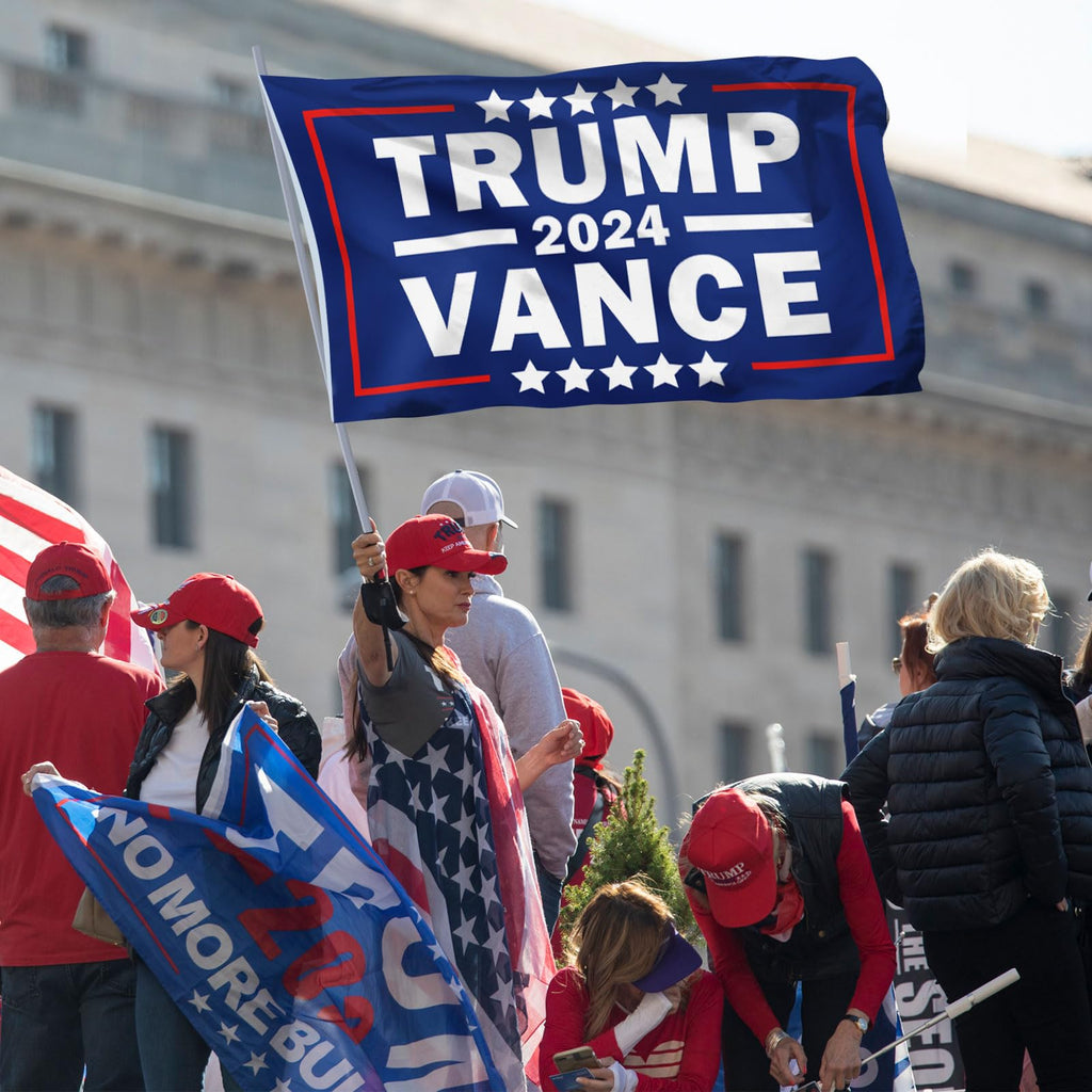 Trump Vance 2024 Flags 3x5 Blue, Trump 2024 Flag 2024 Vance Save American Back Flag For Outdoor Lawn Decor Banner Sign (DH1)