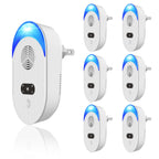 Ultrasonic Pest Repeller, Indoor Ultrasonic Repellent for Roach, Rodent, Mouse, Bugs, Mosquito, Spider, Mice, Electronic Plug in Pest Control, 6 Packs