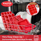 Walfos Silicone Muffin Pan Set - Regular 12 Cups Silicone Muffin Pan and Mini 24 Cups Cupcake Pan - BPA Free and Dishwasher Safe, Great for Making Muffin Cakes, Tart, Bread