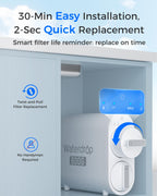 Waterdrop G2CF Filter, Replacement for G2 & G2P600 & G2MNR Reverse Osmosis System, 12-month Lifetime