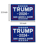 Harsgs 2PCS Trump Patch, Save American Again Hook & Loop Patch for Caps Bags Vests Military Uniforms
