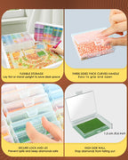 YBUTVY Diamond Art Trays with Lids, 60PCS Diamond Painting Trays with Lids ＆ Diamond Art Storage, Diamond Painting Accessories for Beads (2 Packs)