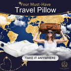 Royal Therapy Travel Memory Foam Pillow, Camping, Cervical Pillow for Pain, Contour Pillow, Shoulder Pain, Neck Pain Pillow