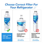 ICEPURE DA97-17376B Refrigerator Water Filter Replacement for DA97-08006C HAF-QIN, HAF-QIN/EXP, RF23M8070SG, RF23M8070SR, RF23M8090SG, RF23M8090SR, RF23M8570SR, RF23M8590SG, BRF425200AP, 2PACK