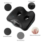 LOUTYTUO Seat Cushion Pillow,100% Memory Foam and Washable Cover,for Office Chair,Car Seat and Wheelchair,Tailbone & Sciatica & Back Pain Relief