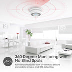 X-Sense 10-Year Battery Combination Smoke Carbon Monoxide Alarm Detector with Large LCD Display, Standalone Model, 5-Pack