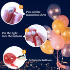 100PCs Mini Led Lights, Led Balloons Light up Balloons for Party Decorations Neon Party Lights for Paper Lantern Easter Eggs Birthday Party Wedding Halloween Christmas Decoration - Blinking White