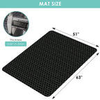 Vicwe Office Chair Mat for Hardwood Floor, 63" x 51" Large Office Chair Mat, Gaming Chair Mat for Hardwood, Easy Glide for Chairs, Multi-Purpose Floor Protector Desk Chair Mat for Home Office