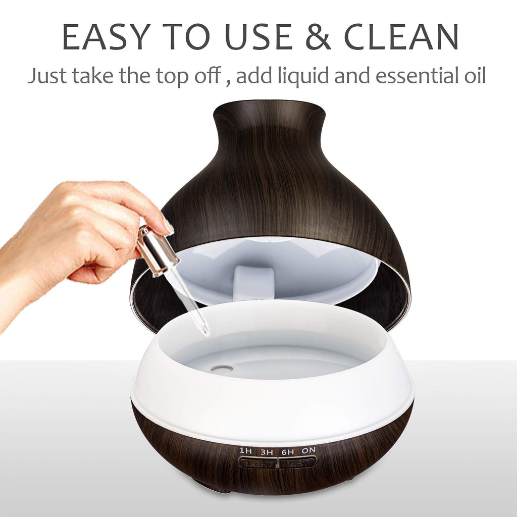 BZseed Aromatherapy Essential Oil Diffusers,2 PCS 550ml High Mist Output Humidifiers for Large Room, Home, Waterless Auto-Off, 7 Color LED Lights Cool Mist Humidifier Ultrasonic Diffusers