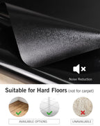 Office Chair Mat for Hard Floors, 48"x60" Anti-Slip Waterproof Floor Protector Desk Chair Mat for Rolling Chairs, Heavy Duty Non-Toxic Computer Area Mat, Easy Glide Floor Mat for Work, Gaming