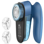 BEAUTURAL Fabric Shaver and Lint Remover, Sweater Defuzzer with 2-Speeds, 2 Replaceable Stainless Steel Blades, Battery Operated, Remove Clothes Fuzz, Lint Balls, Pills, Bobbles