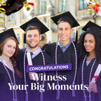 WILLBOND 12pcs Graduation Rope Honor Cord Tassel Set, Graduation Accessories for Ceremony, Graduate Students Souvenir and Gift (Purple, White)