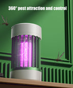 Bug Zapper Indoor & Outdoor,Electric Mosquito Zapper Killer Fly Zapper with Night Light Cordless USB Rechargeable Mosquito Repellent Outdoor Patio Fly Killer for Yard Patio Home - Green