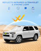 Canvcle Window Shades for 5th Gen Toyota 4Runner 2010-2024 Accessories Windshield Sun Shade Side Rear Window Covers Sunshade Full Set Sun Visor Privacy Protection Camping Keep Vehicle Cool Black 8PCS