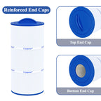 Cryspool® 08010 Filter Compatible with Caldera Utopia 73722,1039607, C-8399, PCD100W, FC-3965, 100 Sq. Ft Spa Filter Cartridge, 1 Pack