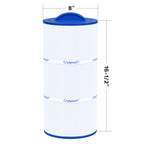 Cryspool® 08010 Filter Compatible with Caldera Utopia 73722,1039607, C-8399, PCD100W, FC-3965, 100 Sq. Ft Spa Filter Cartridge, 1 Pack