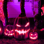 Hompavo 【Upgraded LED Flame Light Bulbs, 3 Modes Flickering Light Bulbs, E12 Chandelier Base Candle Fire Light Bulb for Halloween Christmas Party Porch Indoor & Outdoor Home Decoration, Purple 6 Pack