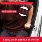 EVEME Car Door Handle for Elderly with Car Handle Assist,Support Handle Multifunction Handle Automotive Door Latch Handle Cane for Seniors and Handicapped (Red)