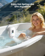 YUERO Bath Jets for Tub, Bath Jet or Bubble Mode, Cordless Waterproof Portable Bathtub Accessories with 3-Level Adjustable Speed, Bathtub Jets Massage for Home Spa, Travel Massage, Relaxing, Soothing