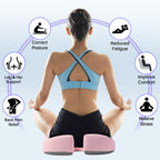 Seat Cushion for Office Chair, Large Thick Seat Cushion for Tailbone Pain Relief, Sciatica & Back Support, Memory Foam Office Chair Cushion for Long Sitting, Coccyx Cushion for Car, Wheelchair (Pink)