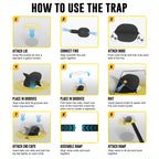 Mouse Trap Bucket,Upgraded Rat Trap Bucket，Bucket Lid Mice Trap ，Auto Reset Rat Trap Compatible 5 Gallon Bucket