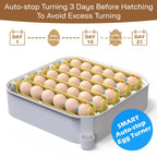 MATICOOPX 30 Egg Incubator with Humidity Display, Egg Candler, Automatic Egg Turner, for Hatching Chickens