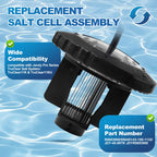 Salt Cell Replacement R0693900 Compatible with Jandy Pro Series TruClear11K & TruClear11KU, Salt Cell Assembly for Pools Up to 35,000 Gallons, Leak-Free Seal