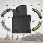 KARPAL Floor Mats Fit for Toyota Camry 2025 2026 (Including Hybrid), Custom Fit All Weather TPE Camry Accessories 1st & 2nd Row Floor Liners