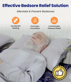 VOCIC Alternating Air Pressure Mattress Pad, Bed Mattress Topper with Micro Air Holes & Sleep Mode, Waterproof Pressure Relief Ulcer Cushion Pad for Hospital Beds and Home Use, S34