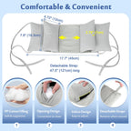 Mybow Neck Stabilizer Wedge Surgery Pillows for Sleeping Upright Head Straight Medical Positioning Wedge Recliner Wheelchair Neck Support Side Sleeper Head Positioner Elderly Disabled Bedridden