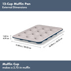 OXO Good Grips Non-Stick Pro Ceramic Coated Metal Bakeware 12 Cup Muffin Pan – Storm Blue
